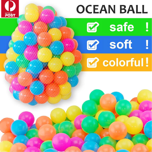 Vibrant 200-2000X Colorful Ball Pit Balls for Kids & Babies - Soft Ocean Toy for Playpen Fun