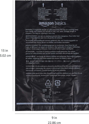 Premium Unscented Dog Poop Bags with Convenient Dispenser & Leash Clip - 300 Count (20 Rolls) - Extra Large Size 33.02 x 22.86 CM - Durable Black Design