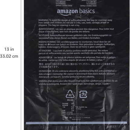 Premium Unscented Dog Poop Bags with Convenient Dispenser & Leash Clip - 300 Count (20 Rolls) - Extra Large Size 33.02 x 22.86 CM - Durable Black Design