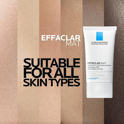 La Roche-Posay Effaclar Mat Anti-Acne Moisturiser – Shine Control & Pore Minimizer, 40ml