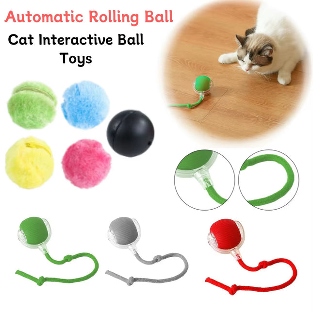 Interactive Plush Electric Rolling Ball Toy for Dogs and Cats - Automatic Activation Chew and Play Fun