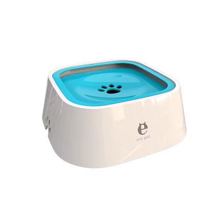 Non-Spill Floating Dog and Cat Water Bowl Dispenser - Plastic Anti-Overfill Design