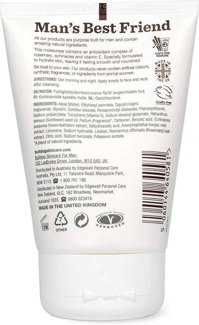 Age-Defying Moisturiser for Men – Reduce Fine Lines & Revitalize Mature Skin with Rosemary, Echinacea & Vitamin E - 100ml