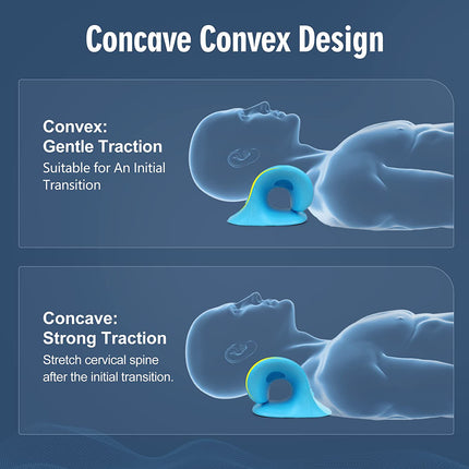 Revolutionary Neck Stretcher Pillow for Instant Pain Relief - Ultimate Cervical Traction Device for Relaxed Muscles and TMJ Relief