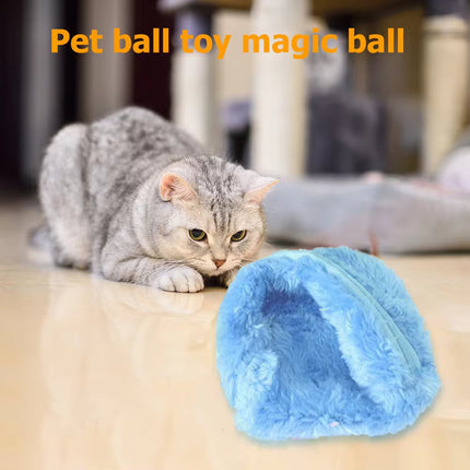Interactive Plush Electric Rolling Ball Toy for Dogs and Cats - Automatic Activation Chew and Play Fun