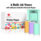 3 Rolls 20 Years Colorful Stickers