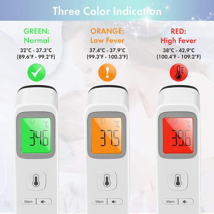 Non-Touch Digital Forehead Thermometer for Children and Babies - Fast & Accurate Infrared Readings for Parents