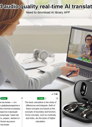 Speak the world with 3-in-1 AI Translator Earbuds! 140+ languages, real-time translation, HD audio, and long battery life. Perfect for travel. Get yours now!