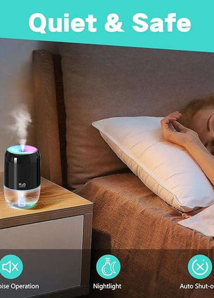 Portable Mini USB RGB Cool Mist H2O Humidifier Aromatherapy Essential Oil Diffuser Home 5V Power Humidity Control