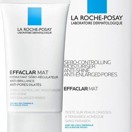 La Roche-Posay Effaclar Mat Anti-Acne Moisturiser – Shine Control & Pore Minimizer, 40ml