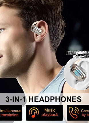 Speak the world with 3-in-1 AI Translator Earbuds! 140+ languages, real-time translation, HD audio, and long battery life. Perfect for travel. Get yours now!