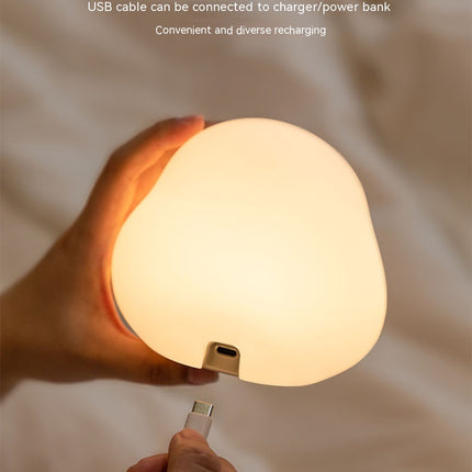 Cute Duck LED Night Lamp Cartoon Silicone USB Rechargeable Sleeping Light Touch Sensor Timing Bedroom Bedside Lamp for Kid Gift Home Decor