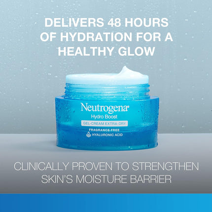 Hydro Boost Hyaluronic Acid Moisturizer Gel-Cream - Deep Hydration for Extra-Dry Skin, 1.7 Oz
