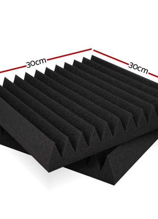 Alpha Acoustic Foam 20pcs 30x30x5cm Sound Absorption Proofing Panel Studio Wedge
