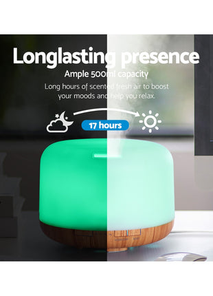 Devanti Aroma Diffuser Aromatherapy Humidifier 500ml
