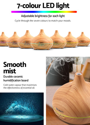 Devanti Aroma Diffuser Aromatherapy Humidifier 300ml