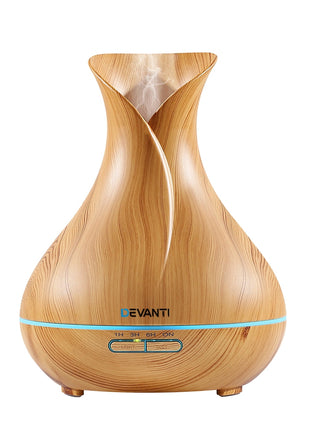 Devanti Aroma Diffuser Aromatherapy Light Wood 400ml