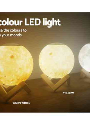 Devanti Aroma Diffuser Aromatherapy Moon Lamp 880ml