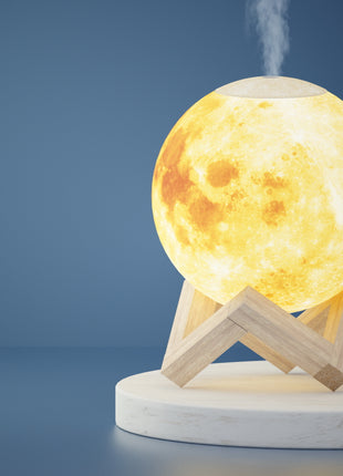 Devanti Aroma Diffuser Aromatherapy Moon Lamp 880ml