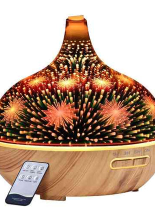 Devanti Aroma Diffuser Aromatherapy 3D Glass 400ml