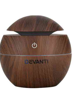 Devanti Aroma Diffuser Aromatherapy Dark Wood 130ml