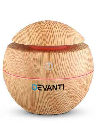 Devanti Aroma Diffuser Aromatherapy Light Wood 130ml