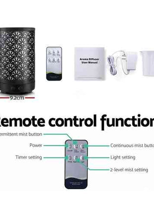 Devanti Aroma Diffuser Aromatherapy Black 100ml