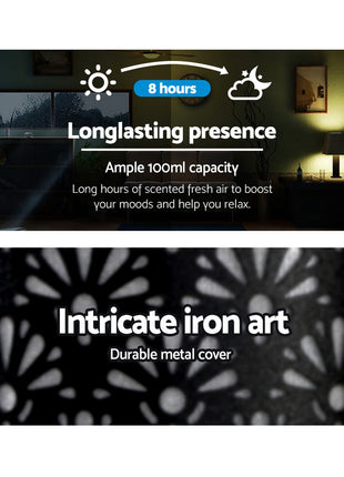 Devanti Aroma Diffuser Aromatherapy Black 100ml