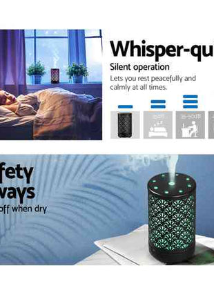 Devanti Aroma Diffuser Aromatherapy Black 100ml