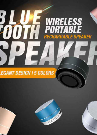 Portable Bluetooth Speakers with Wireless Bass & LED Lights (Red)(Pink)(Blue)