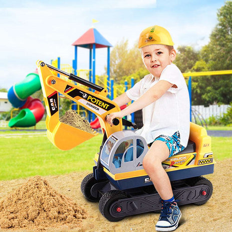 Keezi Ride On Car Toys Kids Excavator Digger Sandpit Bulldozer Car Pretend Play