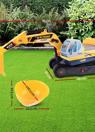 Keezi Ride On Car Toys Kids Excavator Digger Sandpit Bulldozer Car Pretend Play