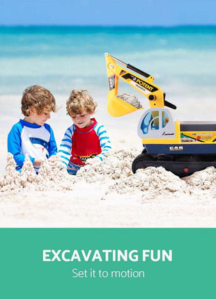 Keezi Ride On Car Toys Kids Excavator Digger Sandpit Bulldozer Car Pretend Play