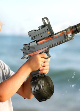 Keezi Kids Adult Electric Water Gun 500ml Water Tank Light Squirt Guns Toys Grey