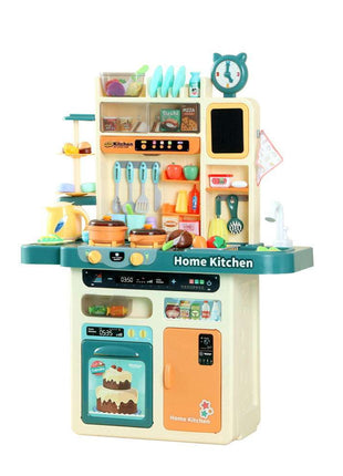 Keezi Kids Kitchen Pretend Play Set Cooking Sound Steam Light Function