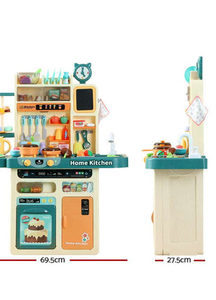 Keezi Kids Kitchen Pretend Play Set Cooking Sound Steam Light Function