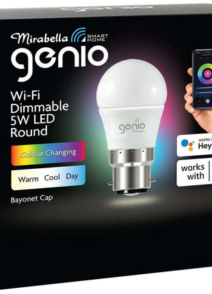 Genio WiFi 5W LED Round Light Bulb