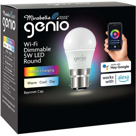 Genio WiFi 5W LED Round Light Bulb