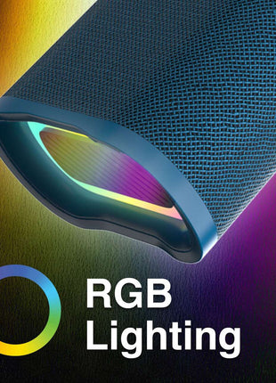 Laser Splash Proof Bluetooth Speaker Blue