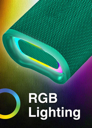 Laser Splash Proof Bluetooth Speaker Green