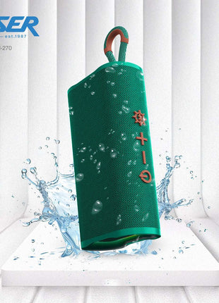Laser Splash Proof Bluetooth Speaker Green