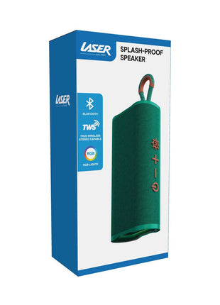 Laser Splash Proof Bluetooth Speaker Green