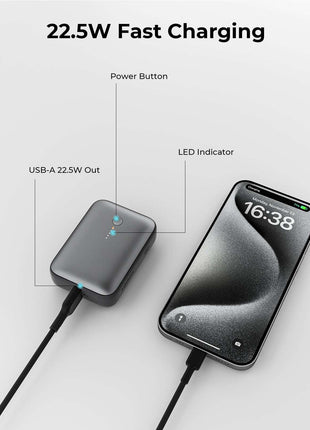 AUKEY Spark Mini 10000 Compact Fast Charging Power Bank (PB-Y55)