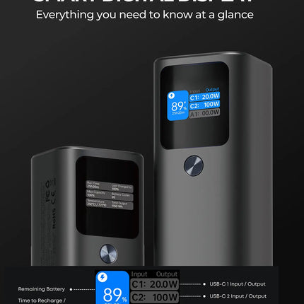 Aukey Sprint X 27.6K 140W 27,600mAh Portable Power Bank with PD3.1 (PB-Y45)