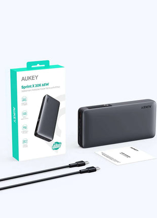 Aukey Sprint X 20K 65W 20000mAh Portable Power Bank with PD3.0 (PB-Y43)