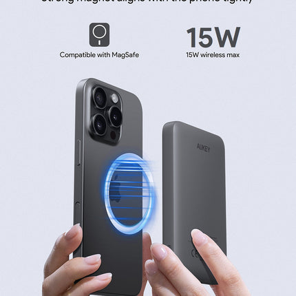 Aukey MagFusion 5000mAh Magnetic Wireless Charging Power Bank (PB-MS03)