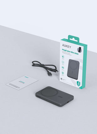 Aukey MagFusion 5000mAh Magnetic Wireless Charging Power Bank (PB-MS03)
