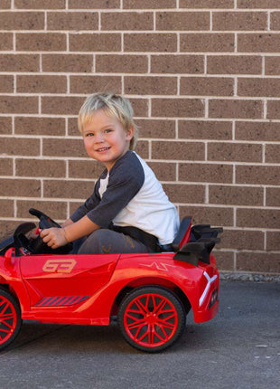 Ferrari Inspired 12V Ride-on Electric Car with Remote Control - Red