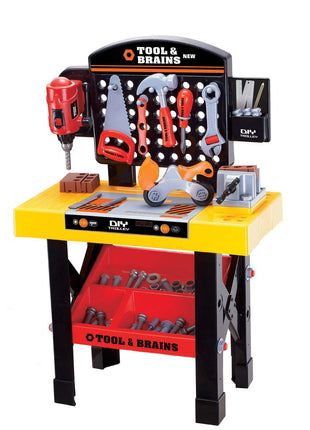 Children's Tool Workbench Playset w/ Toy Tools & Accessories