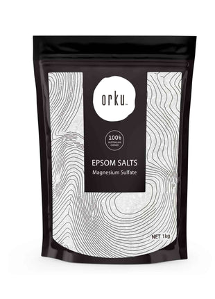 Orku 1Kg Epsom Salt - Magnesium Sulphate Bath Salts Skin Body